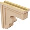 Ekena Millwork 5"W x 20"D x 20"H Thin Highland Rough Cedar Woodgrain TimberThane Corbel, Primed Tan CORUR05X20X20HLDRCPR - alternate 6